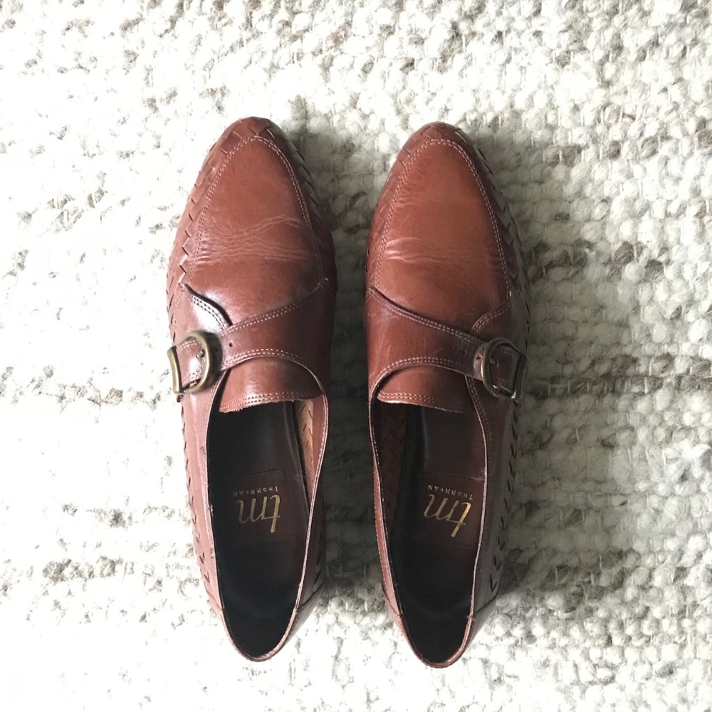 Vintage buckle loafers